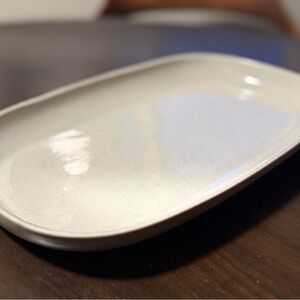 Elegant Russel wright by Steubenville gray  Ceramic Serving Platter